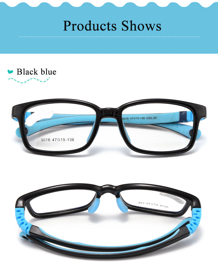 Bclear Childrens Unisex TR 90 Titanium Full Rim Eyeglasses 9016 — view 2 | Bclear at FuzWeb