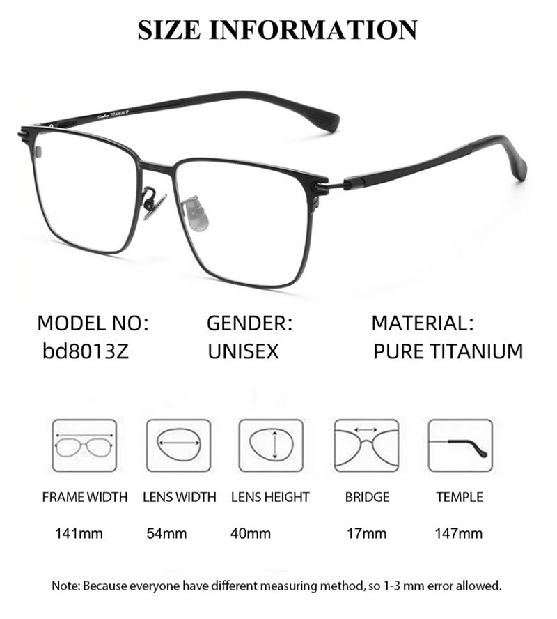 Chashma Ochki Unisex Full Rim Square Titanium Eyeglasses 888013 — view 1 | Chashma Ochki at FuzWeb