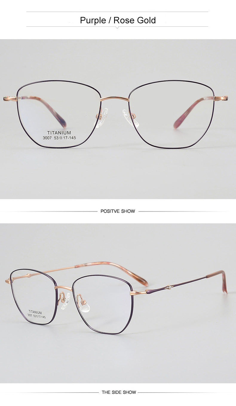 Krasivyy Womens Full Rim Square Cat Eye Titanium Eyeglasses 443007 — view 12 | Krasivyy at FuzWeb
