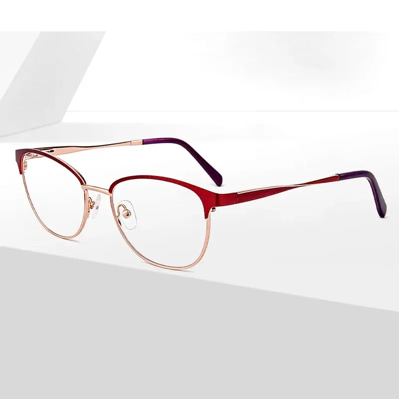 Kansept Womens Semi Rim Cat Eye Acetate Frames 220011 — view 1 | Kansept at FuzWeb