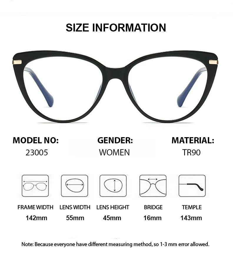Chashma Ochki Womens Full Rim Cat Eye Tr 90 Alloy Eyeglasses 823005 — view 1 | Chashma Ochki at FuzWeb