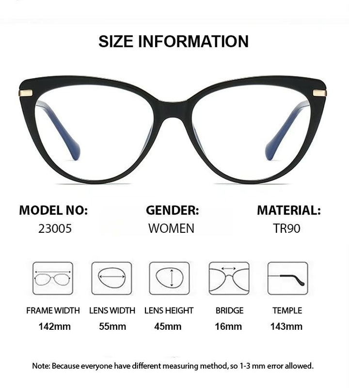 Chashma Ochki Womens Full Rim Cat Eye Tr 90 Alloy Eyeglasses 823005 — view 1 | Chashma Ochki at FuzWeb