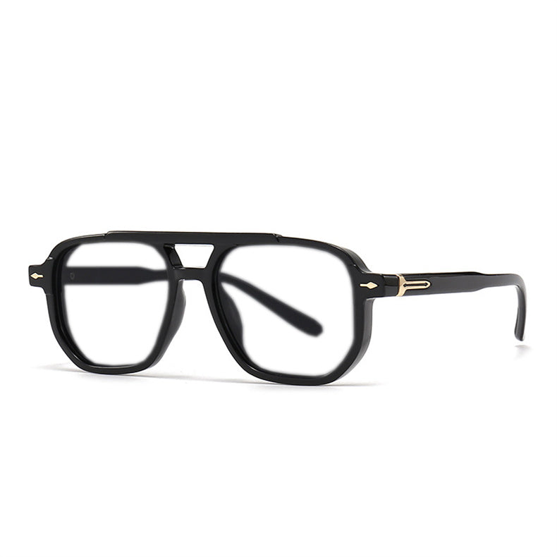 Kocolior Unisex Full Rim Square Double Bridge Tr 90 Photochromic Reading Glasses 60904.
