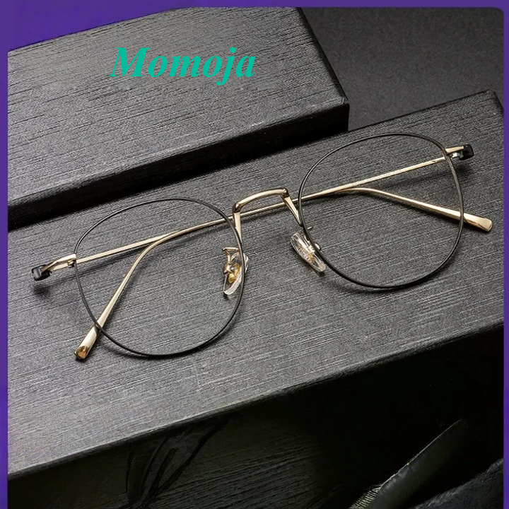 Momoja Women's Full Rim Round Titanium Eyeglasses 45110