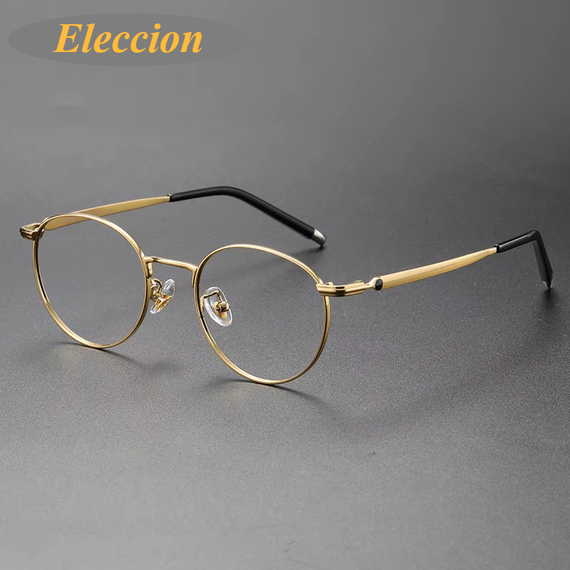 Eleccion Women's Full Rim Oval Titanium Eyeglasses 840172