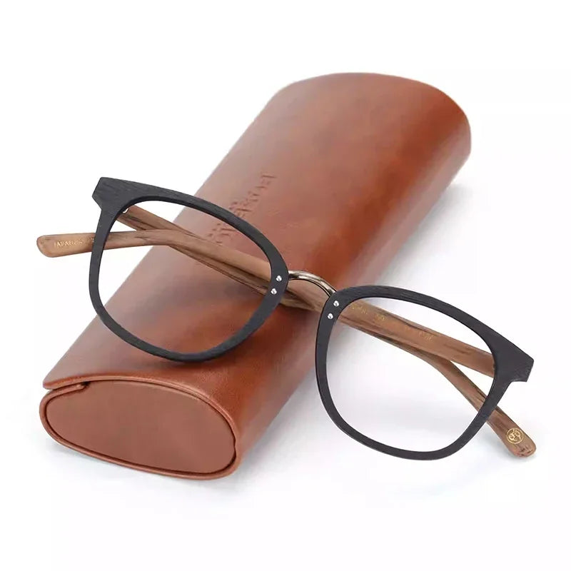 Hdcrafter Unisex Full Rim Round Acetate Titanium Frames 708300 — view 1 | Hdcrafter Eyeglasses at FuzWeb