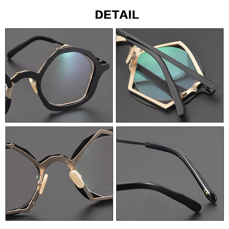 Gatenac Unisex Full Rim Oval Titanium Photochromic Reading Glasses 970100 — view 2 | Gatenac at FuzWeb
