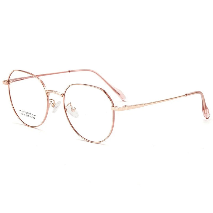 Chashma Ottica Unisex Full Rim Round Stainless Steel Eyeglasses Ac016