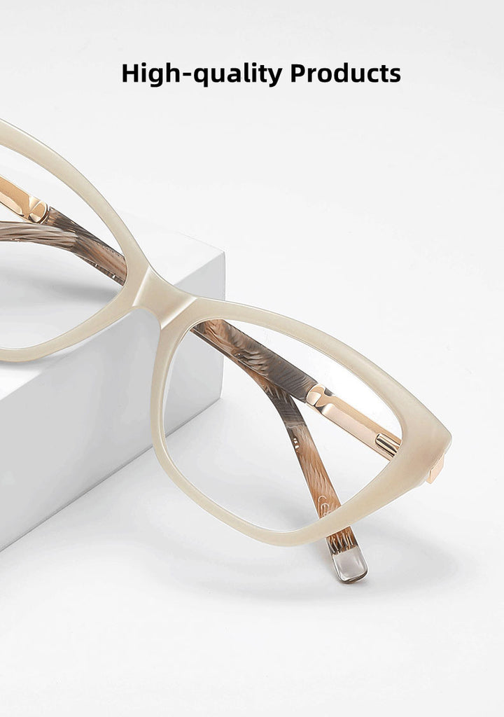 Kocolior Womens Full Rim Cat Eye Acetate Photochromic Reading Glasses 72209 — view 2 | Kocolior at FuzWeb