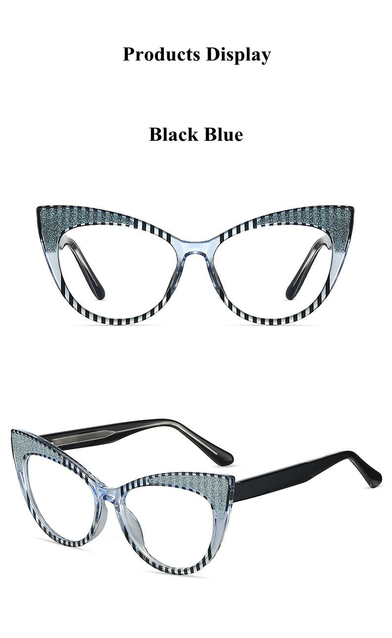 Chashma Ottica Womens Full Rim Cat Eye TR 90 Titanium Eyeglasses 87274 — view 2 | Chashma Ottica at FuzWeb