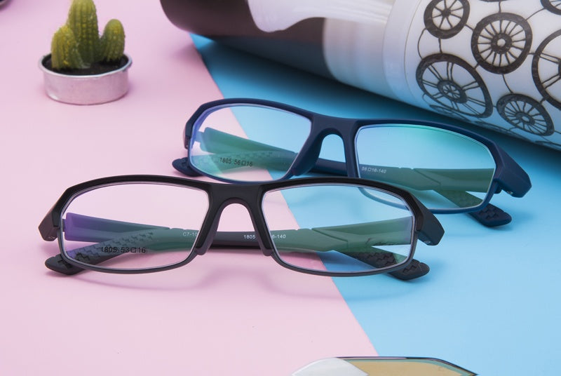Chashma Mens Full Rim Rectangular Tr 90 Titanium Sport Eyeglasses 1805 — view 1 | Chashma at FuzWeb