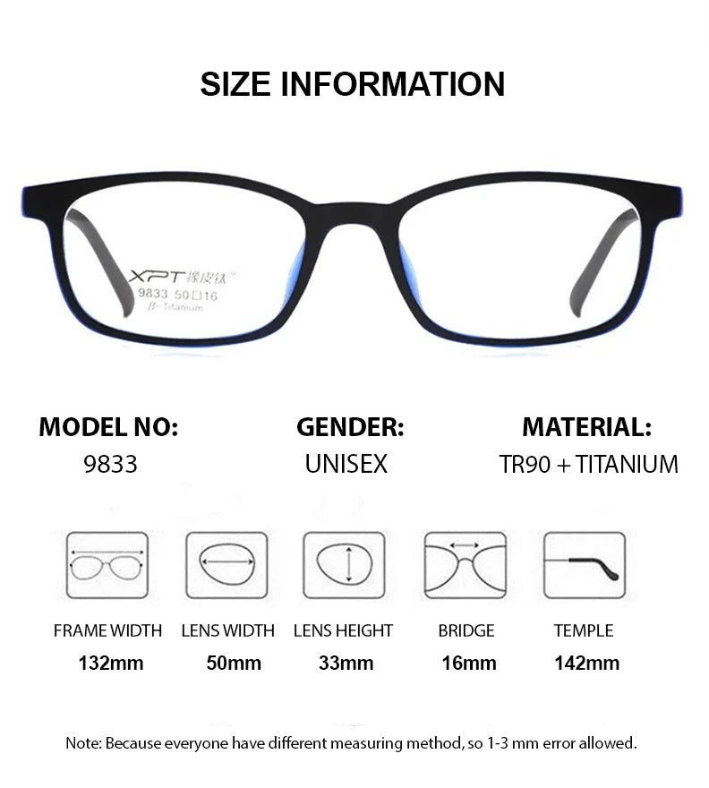 Chashma Ottica Womens Full Rim Square Tr 90 Titanium Eyeglasses 799833 — view 1 | Chashma Ottica at FuzWeb