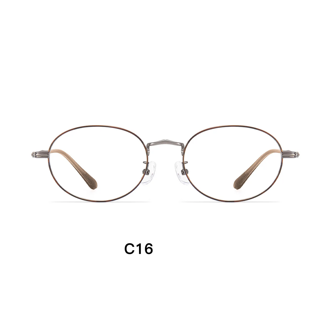 Gmei Optical 58301 unisex oval alloy prescription eyeglasses — view 8