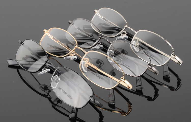 Unisex Full Rim Rectangle Alloy Eyeglasses 917 — view 2 | Bclear at FuzWeb