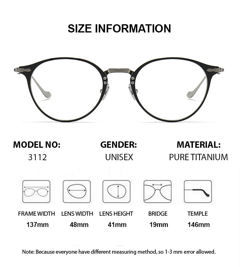 Chashma Womens Full Rim Round Titanium Acetate Eyeglasses 883112 — view 1 | Chashma at FuzWeb