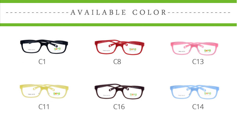 Secg Unisex Childrens Full Rim Square Tr 90 Silicone Eyeglasses 18936 — view 2 | Secg at FuzWeb