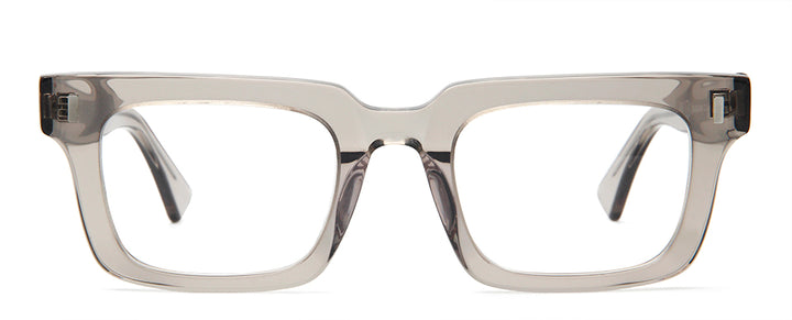 Esnbie Unisex Full Rim Square Thick Acetate Eyeglasses 23046.