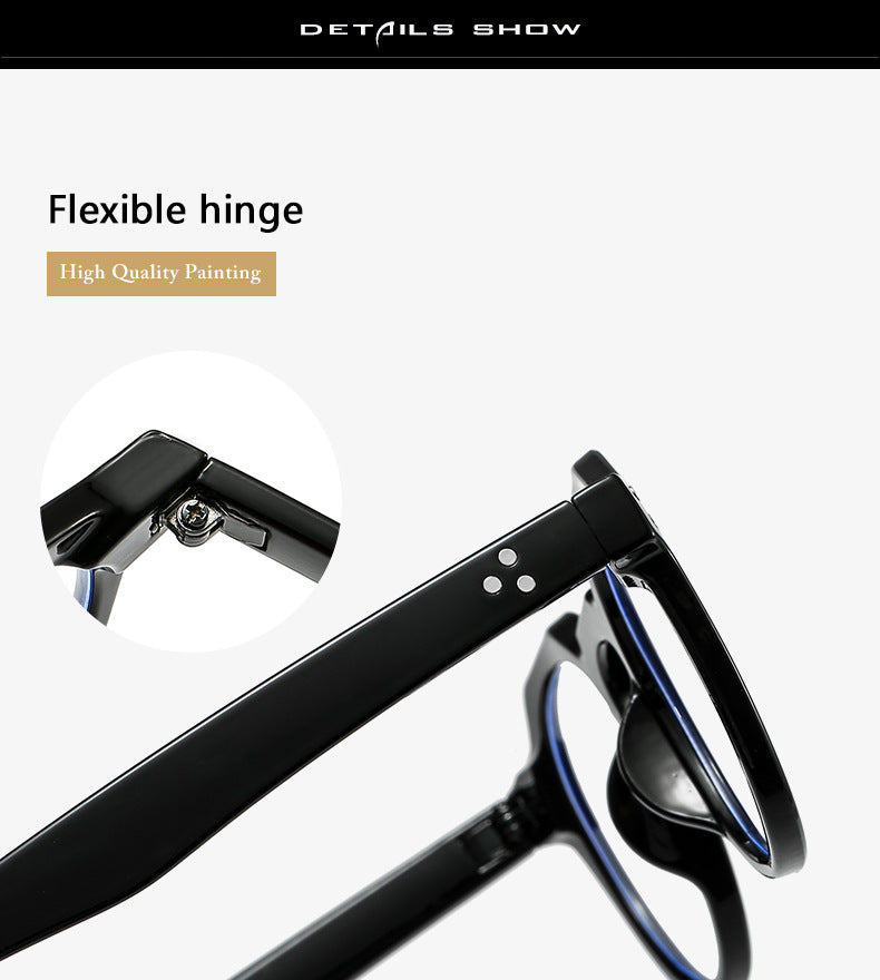 Kocolior Unisex Full Rim Round Acetate Reading Glasses 3395.