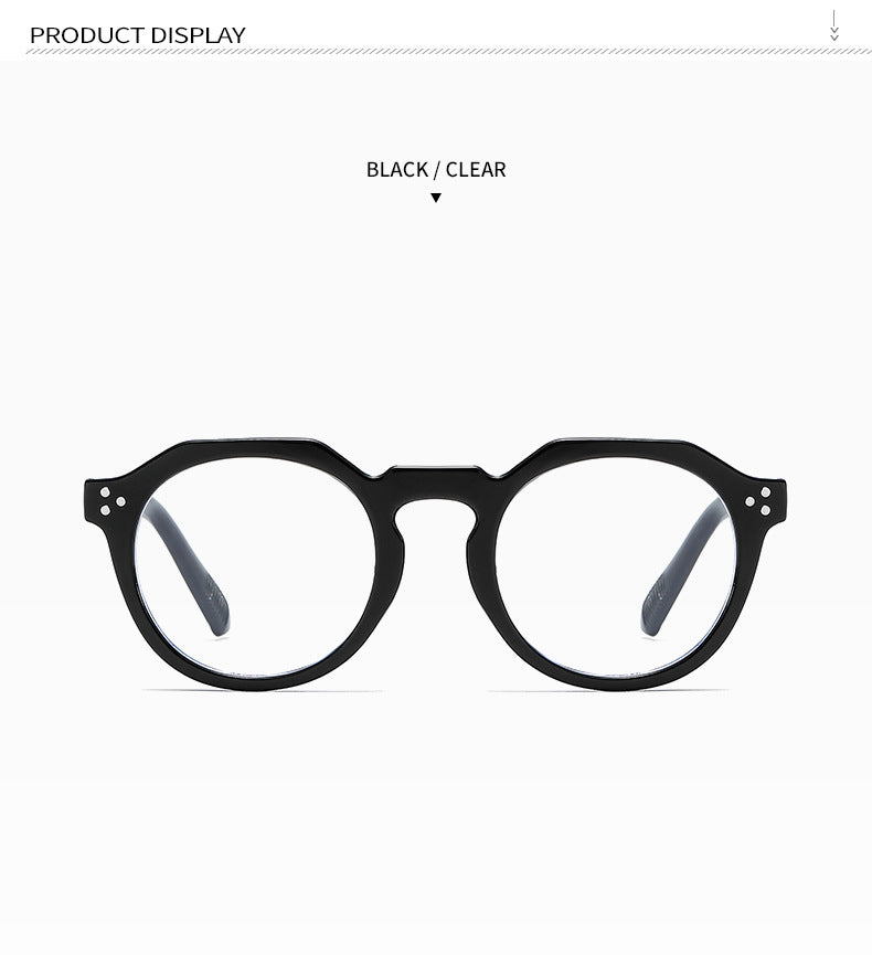 Kocolior Unisex Full Rim Round Acetate Reading Glasses 3395.