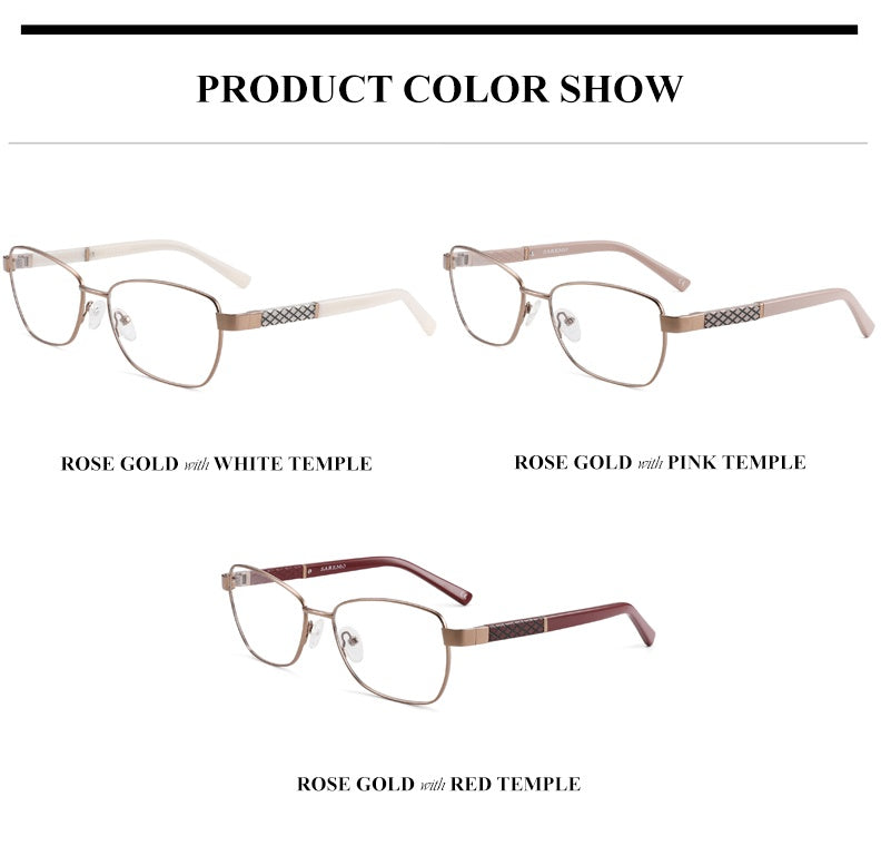 Chashma Womens Full Rim Square Alloy Acetate Eyeglasses 7010 — view 2 | Chashma at FuzWeb