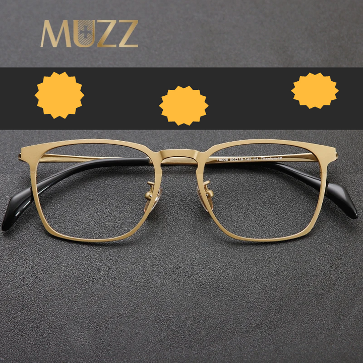 Muzz Women's Full Rim Square Titanium Eyeglasses 41808