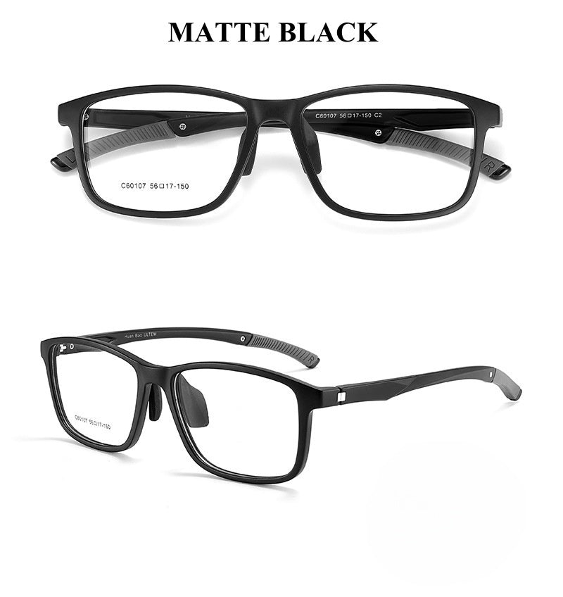 Chashma Ochki Unisex Full Rim Square Tr 90 Titanium Eyeglasses 960107.