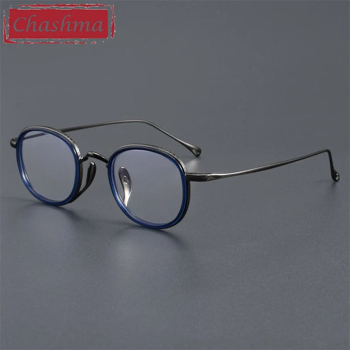 Chashma Women's Full Rim Square Oval Titanium Acetate Eyeglasses 73094