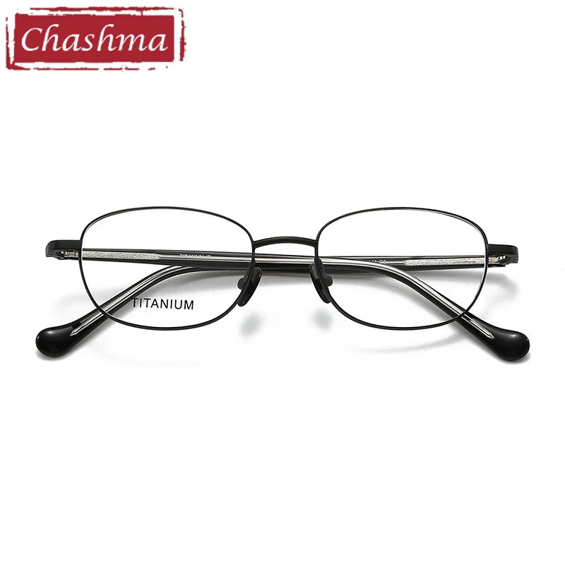 Chashma Ottica Women's Full Rim Oval AcetateTitanium Eyeglasses 407002