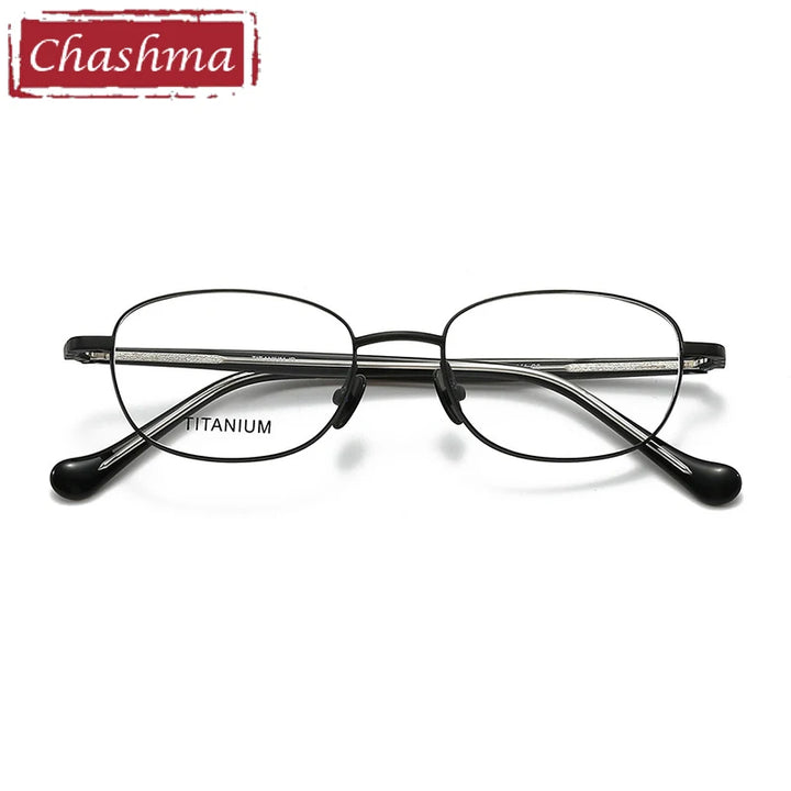 Chashma Ottica Women's Full Rim Oval AcetateTitanium Eyeglasses 407002
