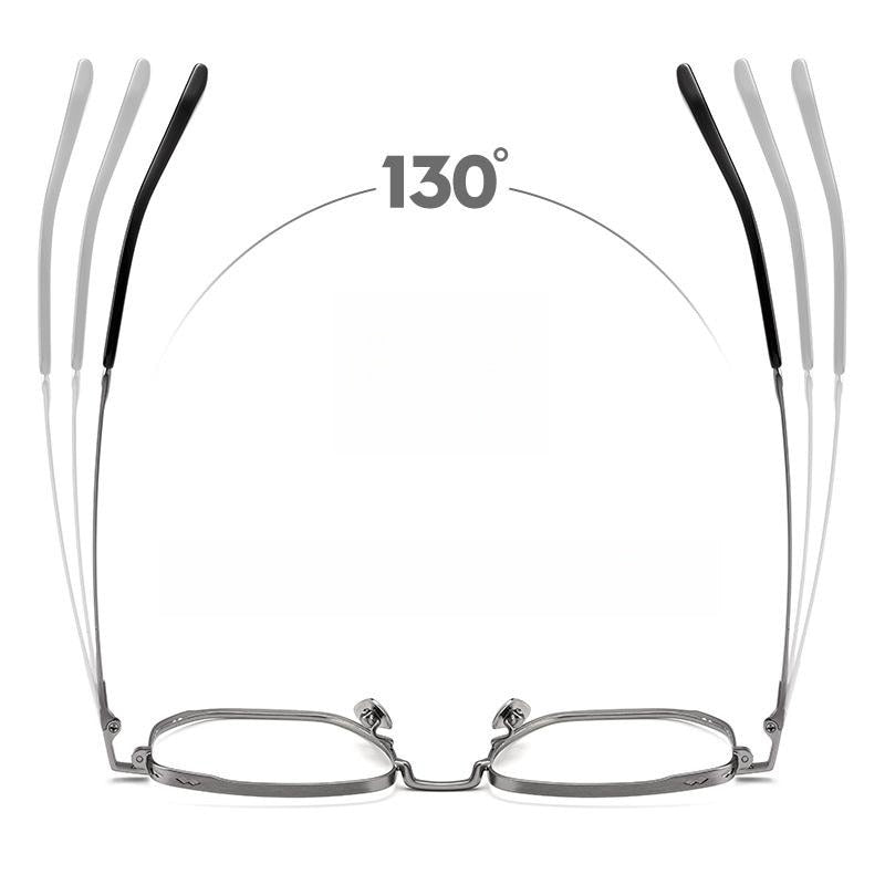 Yimaruili Unisex Full Rim Small Square Titanium Eyeglasses K5088 Full Rim Yimaruili Eyeglasses   