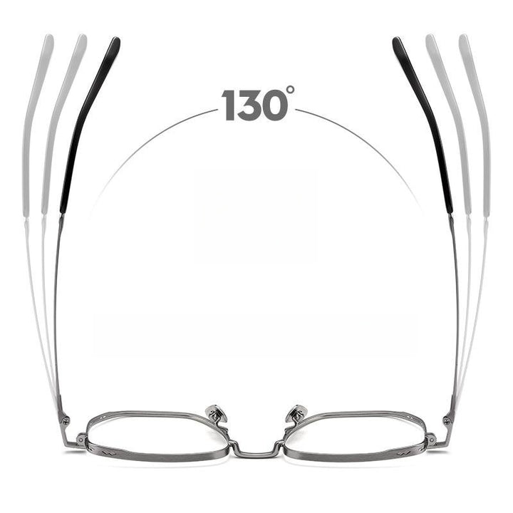 Yimaruili Unisex Full Rim Small Square Titanium Eyeglasses K5088 Full Rim Yimaruili Eyeglasses   