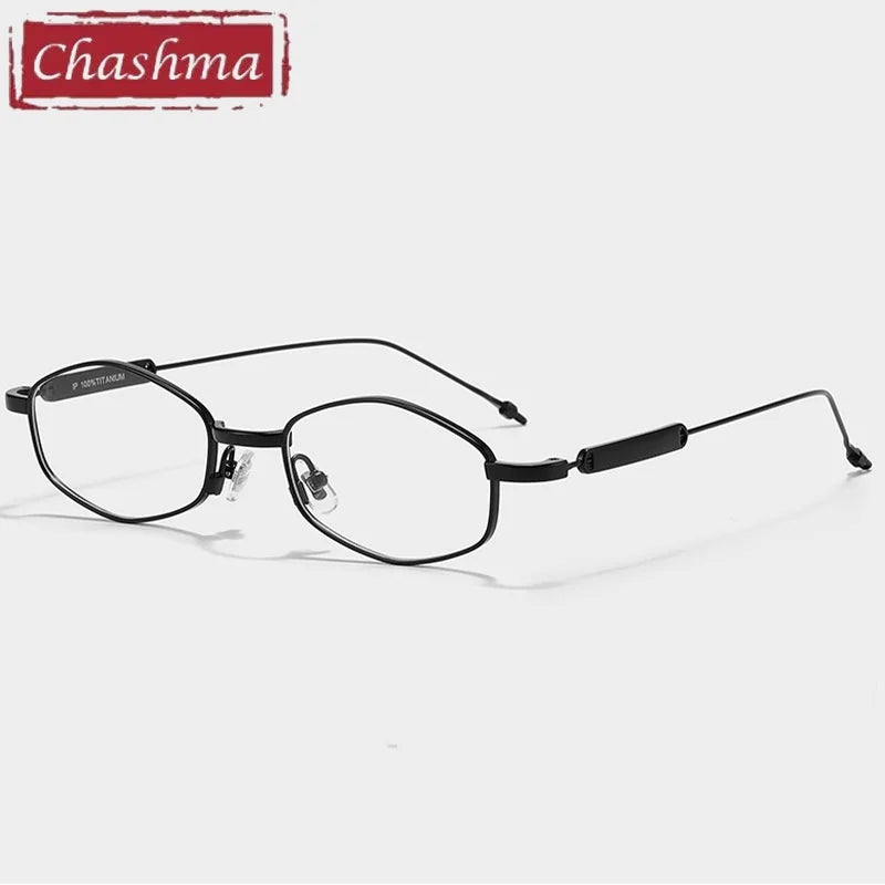 Chashma Unisex Full Rim Oval Square Titanium Eyeglasses 778218