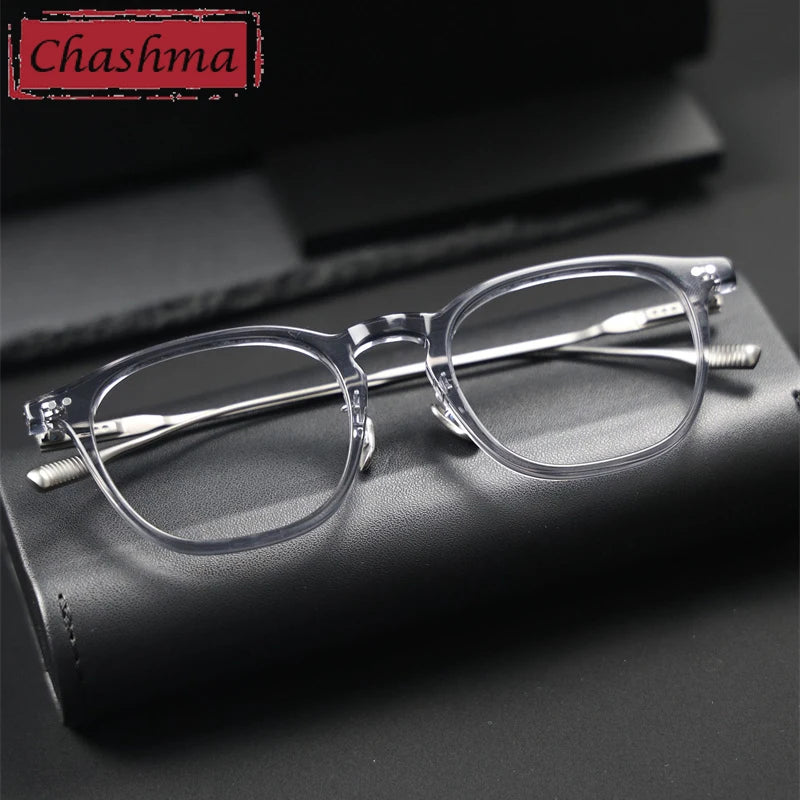 Chashma Ochki Women's Full Rim Round Acetate Alloy Eyeglasses 803100