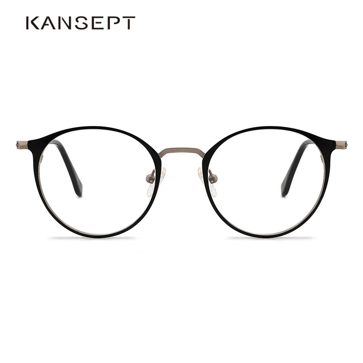 Kansept Women's Full Rim Round Stainless Steel Eyeglasses K0024 Full Rim Kansept   