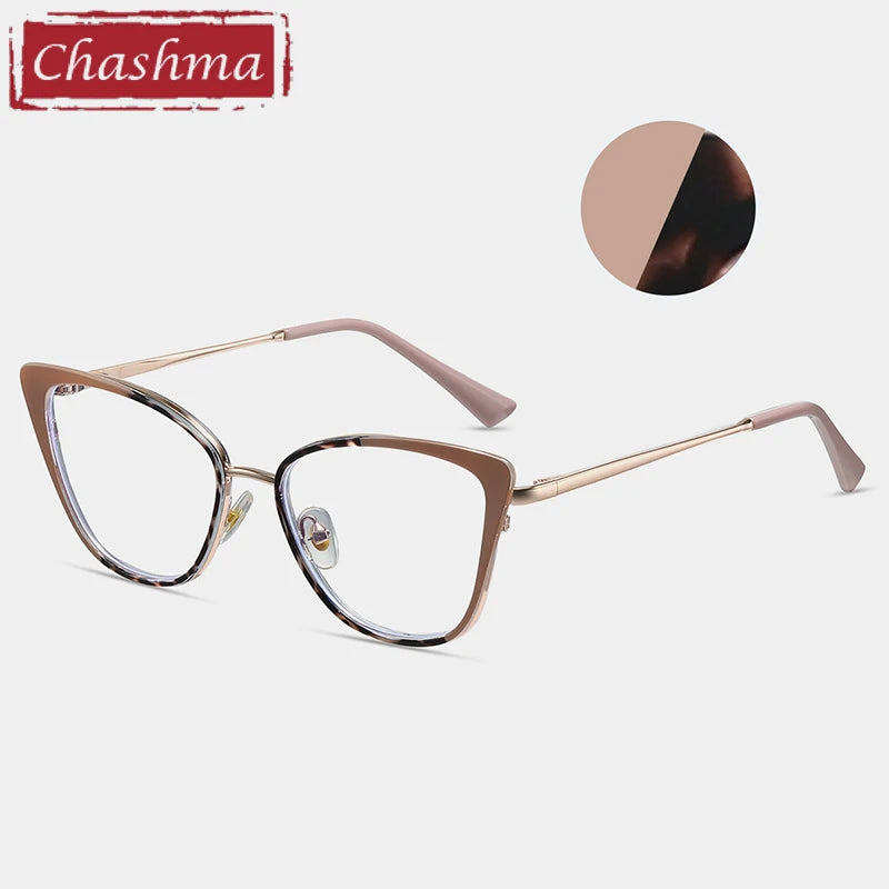 Chashma Women's Full Rim Cat Eye Tr 90 Titanium Eyeglasses 87262 Full Rim Chashma   