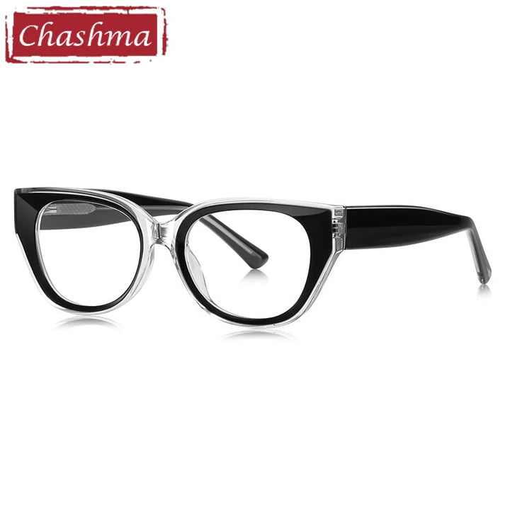 Chashma Ochki Women's Full Rim Cat Eye Tr 90 Titanium Eyeglasses 64020