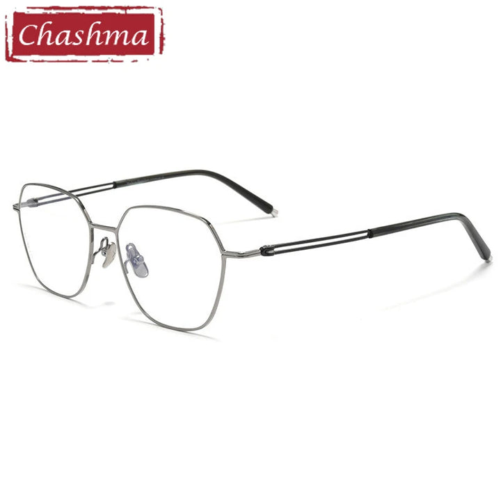 Chashma Ottica Women's Full Rim Polygon Square Titanium Eyeglasses 62831