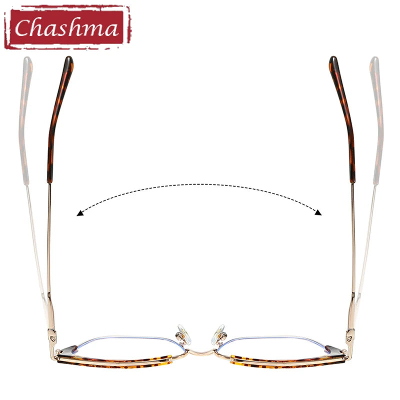 Chashma Women's Full Rim Square Cat Eye Tr 90 Alloy Eyeglasses 87325 Full Rim Chashma   