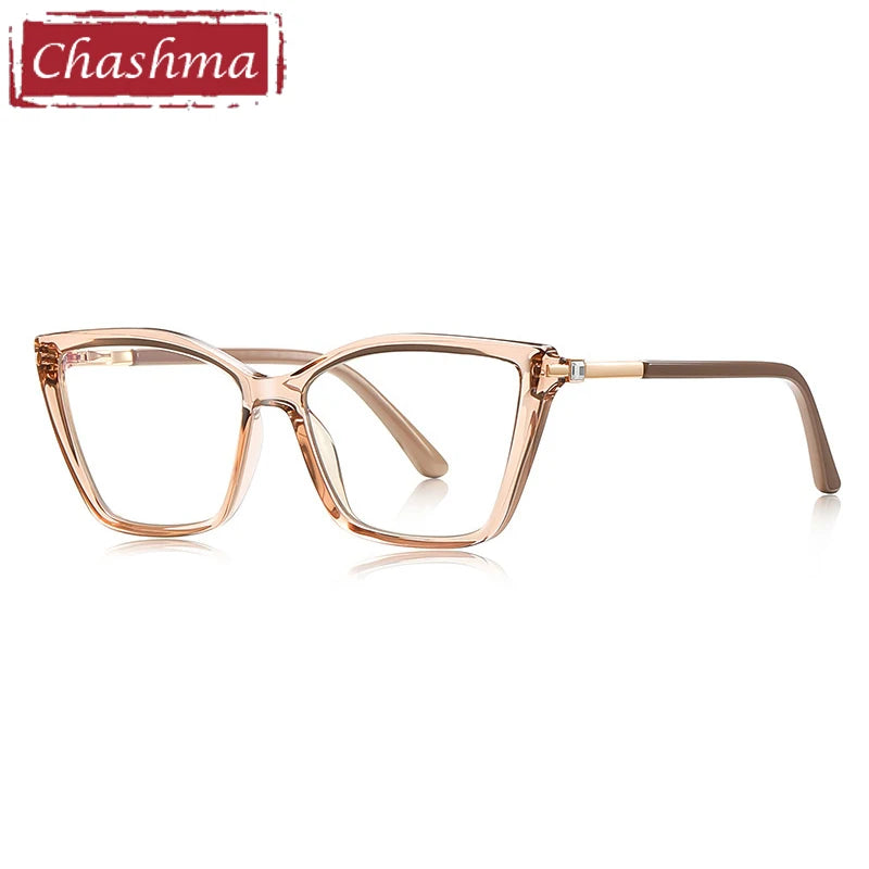 Chashma Ottica Women's Full Rim Cat Eye Tr 90 Titanium Eyeglasses 22384