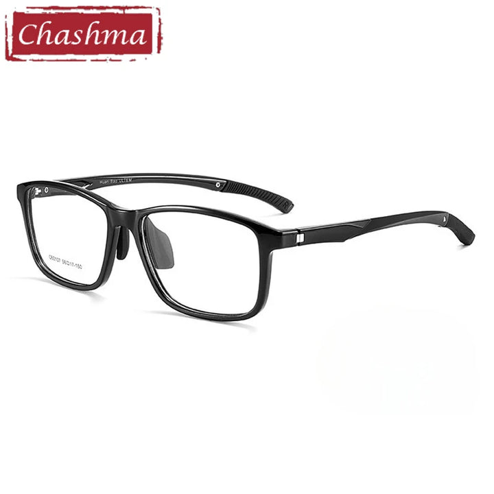 Chashma Ochki Unisex Full Rim Square Tr 90 Titanium Eyeglasses 960107