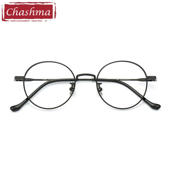 Chashma Unisex Full Rim Round Titanium Eyeglasses 2041 Full Rim Chashma   