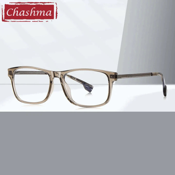 Chashma Ottica Unisex Full Rim Square Tr 90 Titanium Eyeglasses 73204