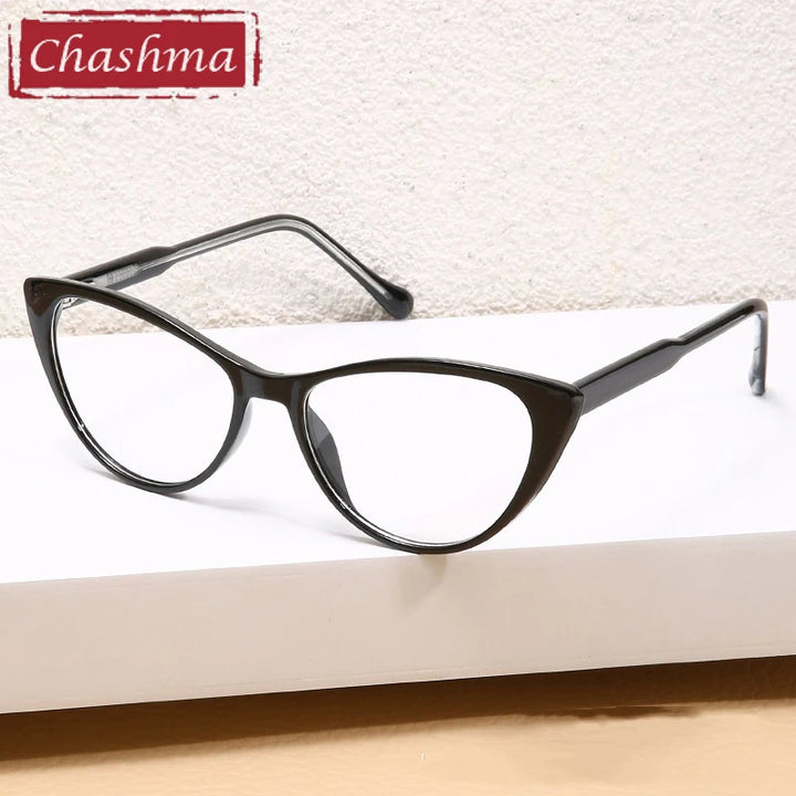 Chashma Ochki Women's Full Rim Cat Eye Tr 90 Alloy Eyeglasses 95125