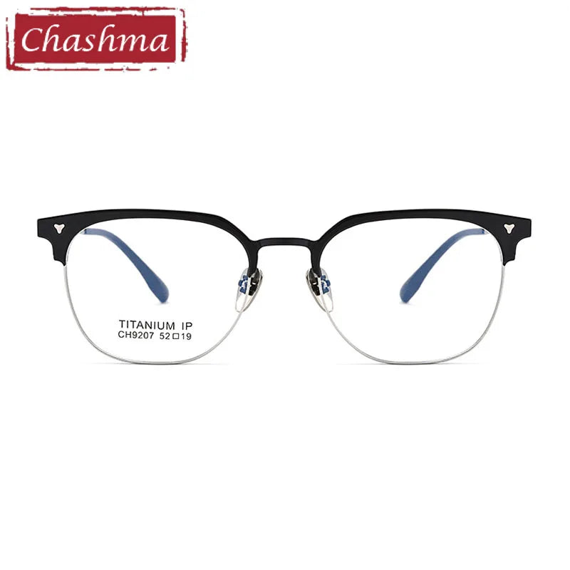 Chashma Unisex Full Rim Square Aluminum Magnesium Titanium Eyeglasses 9207 Full Rim Chashma   