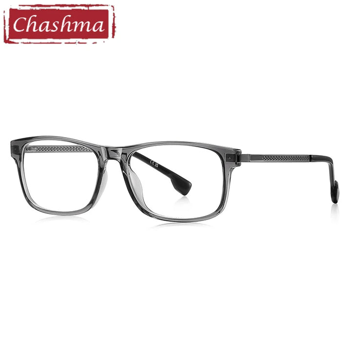 Chashma Ottica Unisex Full Rim Square Tr 90 Titanium Eyeglasses 73204