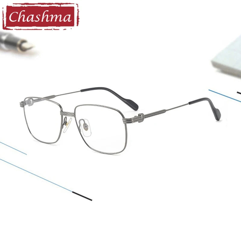 Chashma Ochki Women's Full Rim Small Square Titanium Eyeglasses 880294