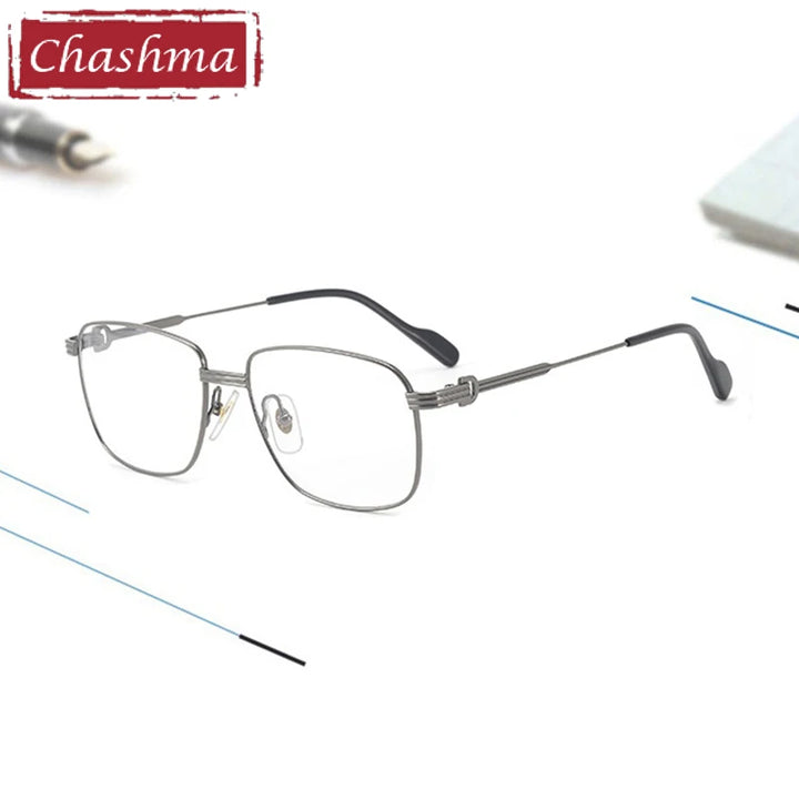 Chashma Ochki Women's Full Rim Small Square Titanium Eyeglasses 880294