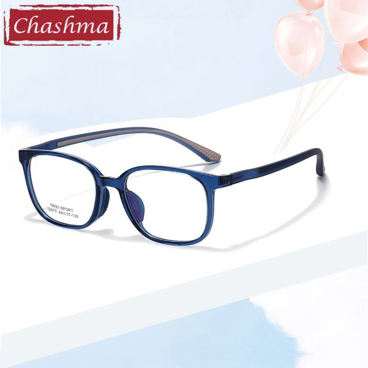 Chashma Ochki Women's Full Rim Square Tr 90 Alloy Eyeglasses 612677