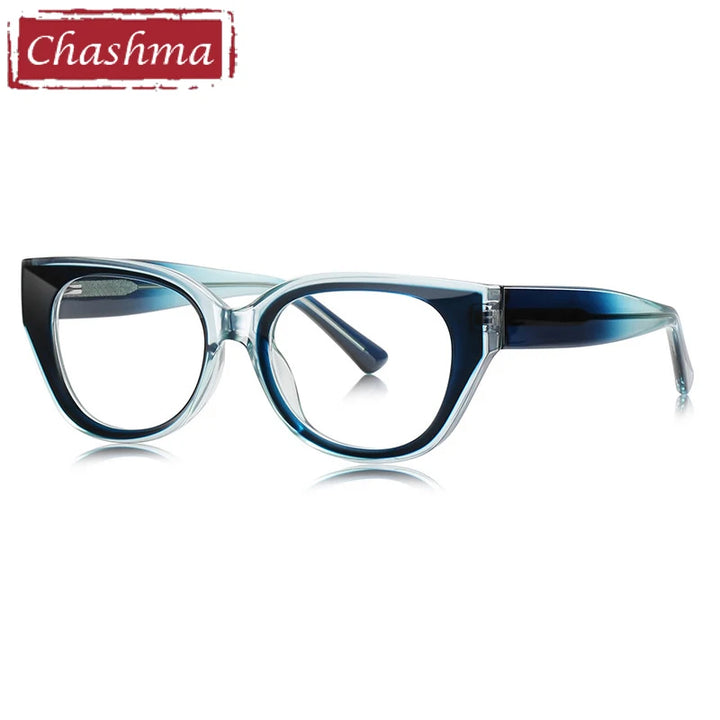 Chashma Ochki Women's Full Rim Cat Eye Tr 90 Titanium Eyeglasses 64020