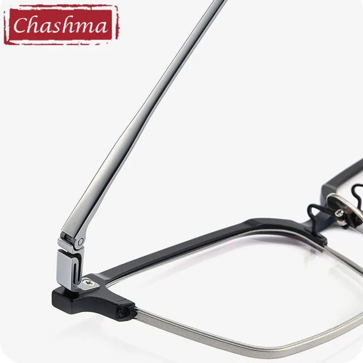 Chashma Unisex Full Rim Square Aluminum Magnesium Titanium Eyeglasses 9208 Full Rim Chashma   